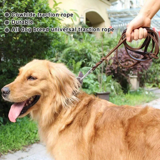 Genuine Leather Dog Leash