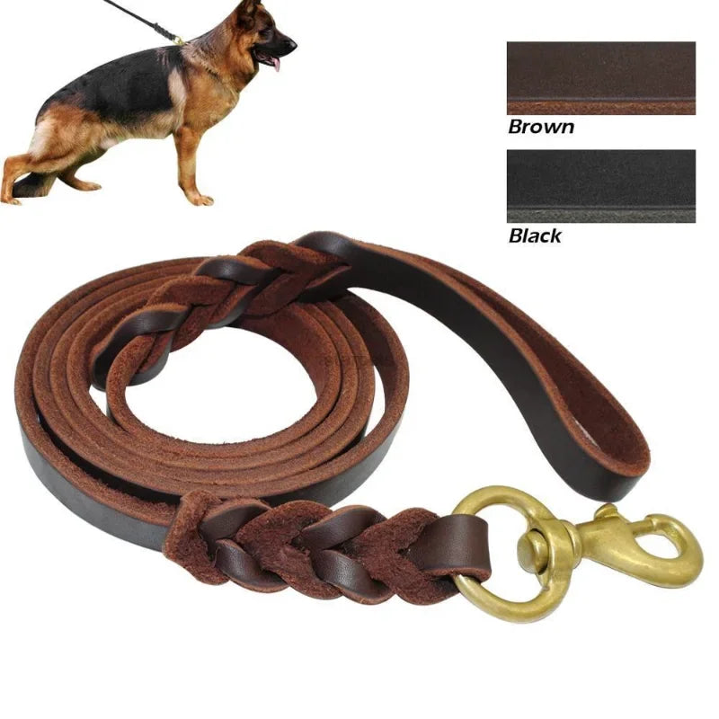 Genuine Leather Dog Leash